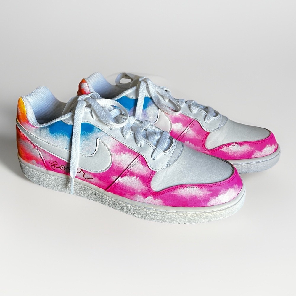 Nike Ebernon Low Custom Rainbow Shoes Men’s 10 Women’s 11.5 Lover Inspired